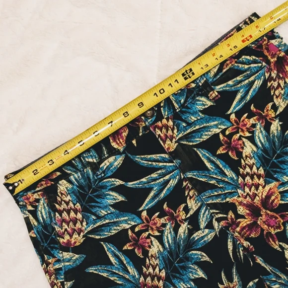 George Men's Shorts Hawaiian Tropical  Floral Print Multicolored sz 34 Inseam 8" - Picture 8 of 12